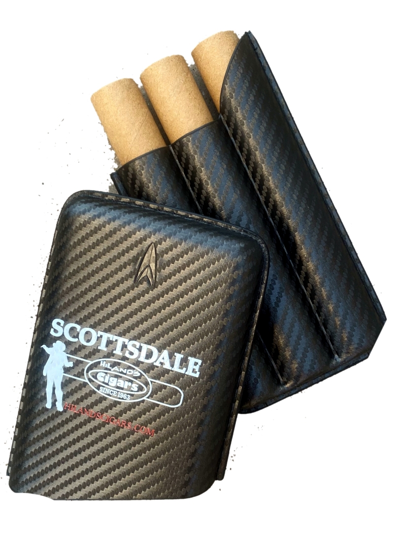Hiland's Cigars 3 Finger Carbon Fiber Cigars Case - Hiland's Cigars