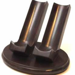 Woodmere Walnut Ebony 2 Pipe Rest (205W)