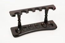 Woodmere walnut finish 6 pipe rack (215W)