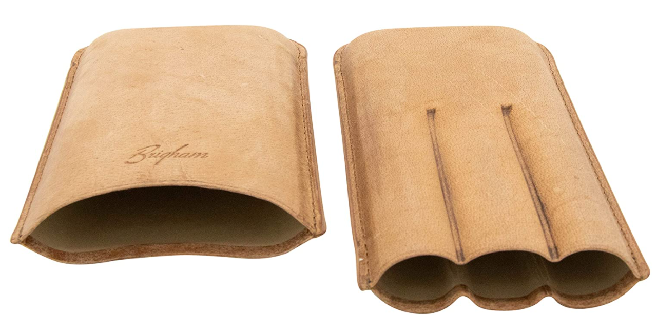 Leather cigar case handcrafted in Premium cowhide leather