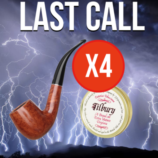 Last Call 4 Tillbury Tins + Savinelli 606 TRE Smooth (8oz)