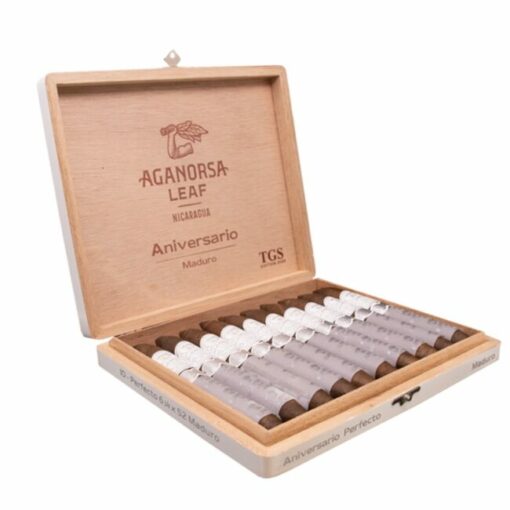 Aganorsa Leaf Aniversario Maduro (5.37x48 / Box of 10)