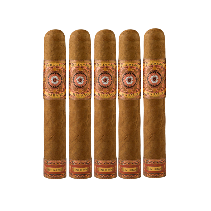 Perdomo Habano Bourbon Barrel-Aged Sun Grown (6x60 / Pack of 5) + Free Shipping!