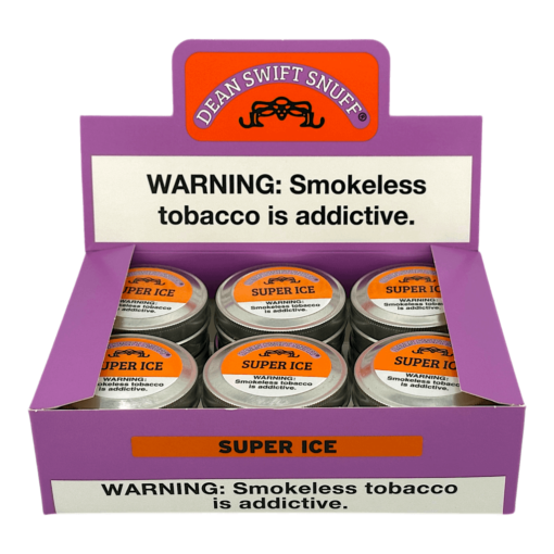 Dean Swift Super Ice Nasal Snuff (12 Tins/3.39oz)