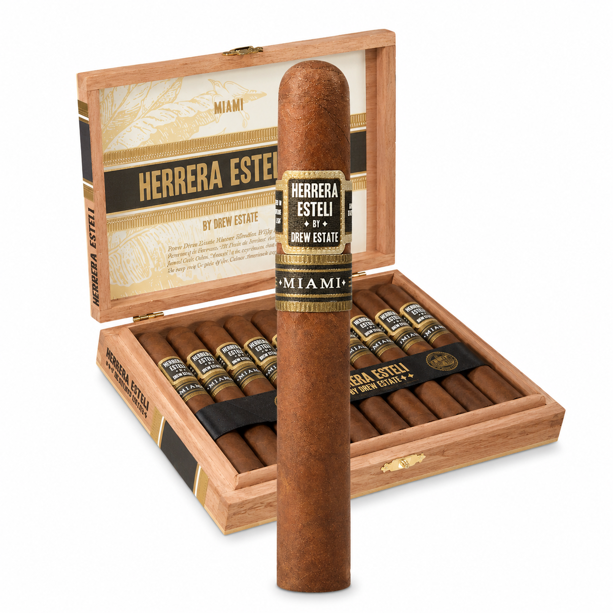 Drew Estate Herrera Esteli Miami Robusto Grande (5.2x52 / Box of 10)